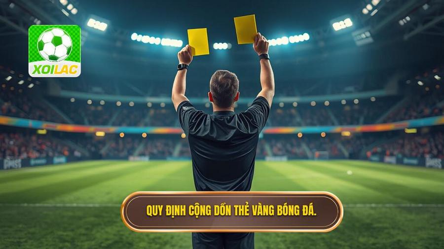 2. Quy định cộng dồn thẻ vàng bóng đá.