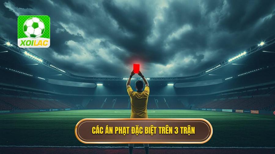 3. Các án phạt đặc biệt trên 3 trận