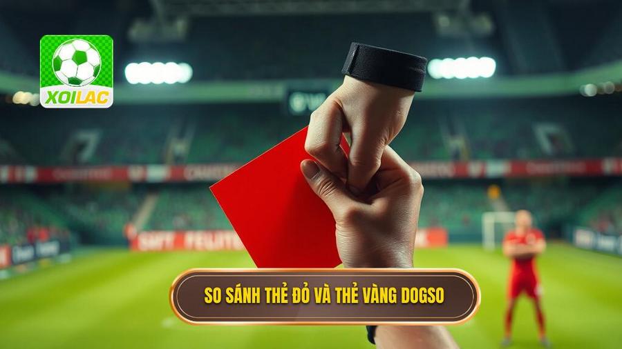 3. So sánh thẻ đỏ và thẻ vàng DOGSO